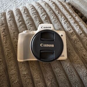 Canon EOS M50 Camera in White and Black